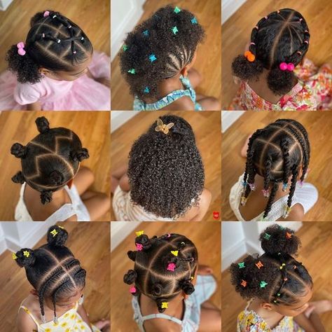 2022 Hair Inspiration 👑❤️ #kidshairstyles | Instagram Little Curly Girl Hairstyles Kids Black, Black Girls Hairstyles Natural 4c Kids Short, Toddler Afro Hairstyles Girl, Cute Curly Hairstyles For Kids, Twist Outs On Natural Hair Kids, Babydoll Hairstyles, Kids Quick Hairstyles Black, Toddler Hairstyles Short Hair, Hairstyles For Mixed Curly Hair Kids