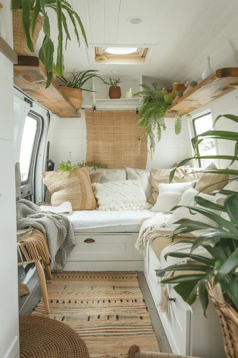 Tiny Home Family, Green Caravan, Rv Interior Design, Camper Interior Design, Caravan Makeover, Sprinter Van Conversion, Caravan Renovation, Van Conversion Interior, Diy Camper Remodel