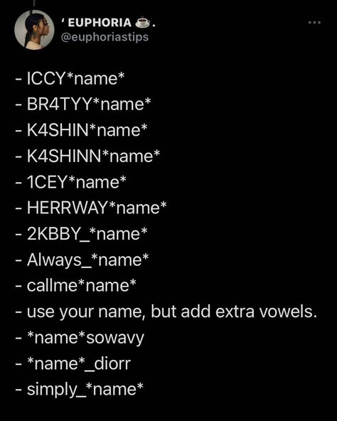 Instagram Model Name Ideas, Spam Names For Instagram Ideas Hood, Telegram Username Ideas, Y2k Names For Instagram, Everskies Username Ideas, Mcbling Usernames, Y2k Name Ideas, Hood Instagram Usernames, Discord Username Ideas Y2k