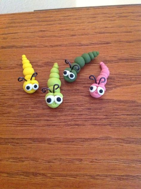 Miniature Garden Worms Polymer Clay by Whimsybydesign1 on Etsy, $3.75: Kids Fairy Garden, Fairy Garden Furniture, Polymer Clay Fairy, Fairy Furniture, Clay Fairies, Fairy Crafts, Polymer Clay Animals, Diy Fairy, Polymer Clay Miniatures