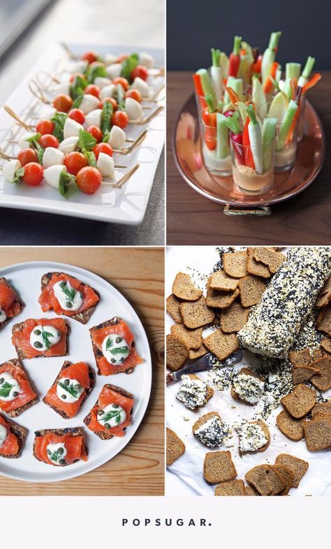 No-Bake Appetizer Recipes | POPSUGAR Food Baked Appetizer Recipes, Baked Appetizers, Easter Food Appetizers, Easter Appetizers, Mini Appetizers, Bite Size Appetizers, Popsugar Food, Appetizer Bites, Thanksgiving Appetizers