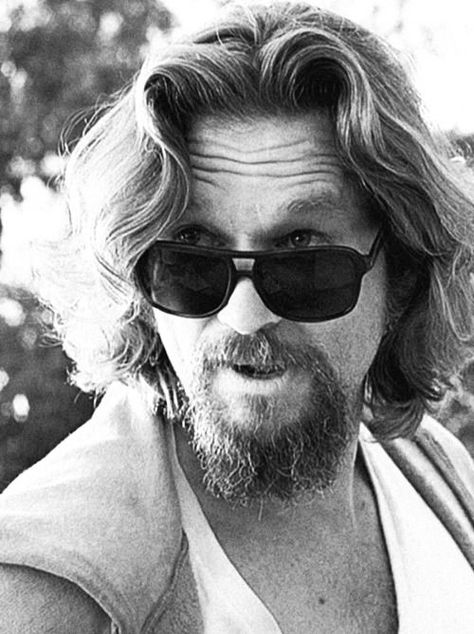 Jeff Bridges in The Big Lebowski (1998). Jeff Bridges, Big Lebowski, The Dude, Wearing Sunglasses, The Big Lebowski, A Man, Long Hair, Trees, Sunglasses