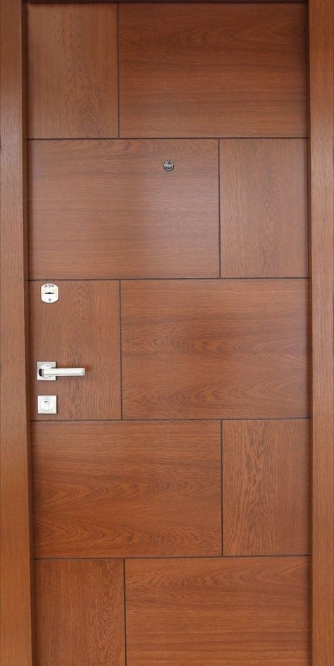 Flush Door Design Modern Veneer, Veneer Door Design Entrance, Flush Doors Design Modern, Modern Door Design, बेडरूम डिजाइन, New Door Design, Lcd Wall, Door And Window Design, Flush Door Design