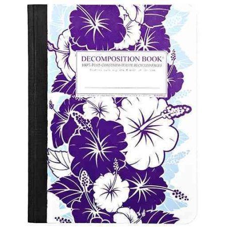 Decomposition Book, Decomposition Notebook, Goodnotes Cover, Recycled Notebook, Purple Hibiscus, Treasure Coast, Book Stationery, Good Notes, Free Prints