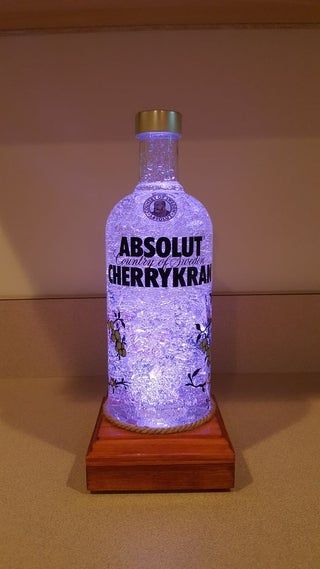 Liquor Bottle LED Light: 5 Steps (with Pictures) Diy Alcohol Bottles Crafts, Liqour Bottles, Old Liquor Bottles, Liquor Bottle Lights, Empty Liquor Bottles, Alcohol Bottle Crafts, Liquor Bottle Lamp, Liquor Bottle Crafts, Lava Lamps