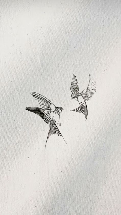 Men Sparrow Tattoo, Womens Swallow Tattoo, Swallowtail Bird Tattoo, Elegant Patchwork Tattoos, 2 Robins Tattoo, Dainty Swallow Tattoo, Robin Flying Tattoo, Birds On Shoulder Tattoo, 2 Bird Tattoo