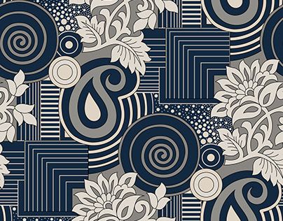 Geometric Flower Pattern, Pattern Bank, Fabric Paint Diy, Geometrical Shapes, Flower Drawing Design, Abstract Floral Art, Pure Design, Textile Pattern Design, Geometric Flower