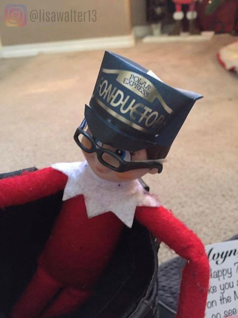 Polar Express Elf On The Shelf Ideas, Polar Express Elf On The Shelf, Elf On The Shelf Train Ideas, Elf On The Shelf Polar Express Ideas, Elf On The Shelf Polar Express, Polar Express Day Preschool, Polar Express Play Props, Polar Express Themed Party Games, Polar Express Ward Christmas Party