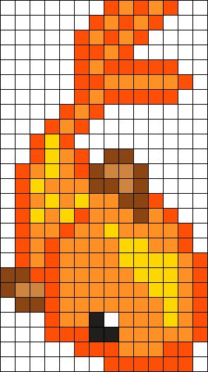 Gold Fish Goldfish Perler Beads, Goldfish Pixel Art, Pixel Koi Fish, Fish Pixel Art, Kandi Cuffs, Fuse Bead Patterns, Pony Bead Patterns, Perler Bead Templates, Diy Perler Bead Crafts