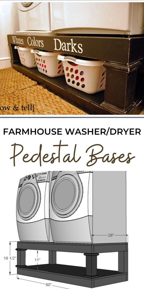 Washer Dryer Pedestals Bases Washer Dryer Pedestal Diy, Diy Washer Dryer Pedestal, Washer And Dryer Pedestal Diy, Laundry Pedestal Diy, Diy Pedestal For Washer And Dryer, Diy Washer And Dryer Pedestal, Washer Dryer Pedestal, Washer And Dryer Stand, Laundry Room Pedestal