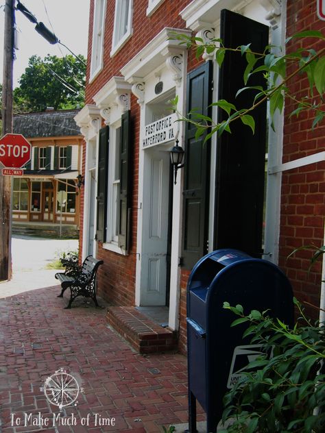 Waterford Virginia, Post Office, Back In Time, Historic Homes, Time Travel, Virginia, Travel Blog, Building A House, Building