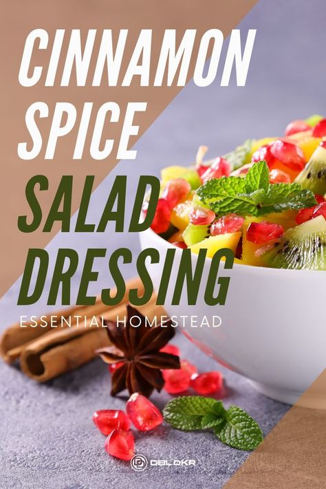 Have you ever tried cinnamon spice salad dressing? Due to a lot of requests to share HEALTHY recipes that still have a strong fall vibe, I made sure to include a popular favorite… Cinnamon Spice Salad Dressing! Get the recipe here. Cinnamon Salad, Cinnamon Dressing, Healthy Dressing, Fall Salad, Autumn Salad, Homemade Salad Dressing, Cinnamon Spice, How To Make Homemade, Salad Dressing