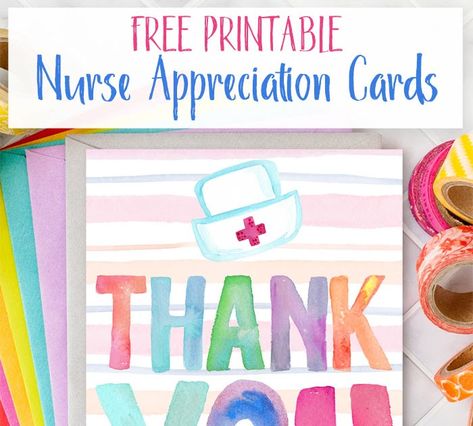 Nurse Appreciation Cards From Kids, Nurses Week Gift Ideas Diy Printable, School Nurse Appreciation Day, School Nurse Thank You, Free Printable Nurse Appreciation Tags, Nurse Thank You Card, Nurses Week Gift Ideas Diy, Nurse Week Gift Ideas Diy, Nursing Reference Cards