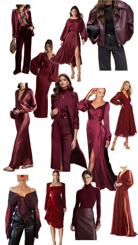 Light Autumn Color Palette Outfits, Soft Dramatic Deep Autumn, Dark Autumn Outfits Capsule Wardrobe, Deep Autumn Aesthetic Outfits, Warm Autumn Celebrities, Deep Autumn Aesthetic, Muted Burgundy, Deep Autumn Palette, Maroon Aesthetic