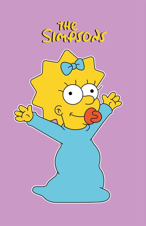 Maggie Simpson Tattoo, Vinyl Mug, Maggie Simpson, Mug Sticker, Design Hoodie, The Simpson, Layered Svg, Cricut Cut, The Simpsons