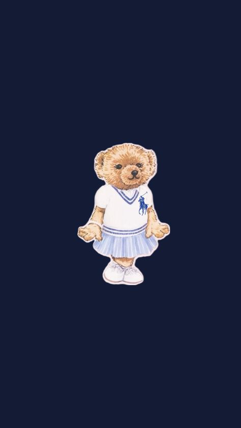 Bear Wallpaper Aesthetic Laptop, Bear Wallpaper Aesthetic, Wallpaper Aesthetic Laptop, Cute Snapchat Bitmoji Ideas, Circus Bear, Polo Bear Ralph Lauren, Little Pink Dress, Navy Blue Bedrooms, Nothing Happened