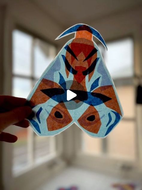 Little Artists | Art Education Projects on Instagram: "MOTHS 💜 fold, cut, decorate, paste ✂️🌈🧑🏼‍🎨✨ follow our online video tutorial to make your own today 🙌🏻 link in bio to subscribe #thelittleartistsroom" Th Activities, Moth Craft, Victor Lopez, Xmas Craft Ideas, Art Education Projects, Art Supplies Storage, Moth Wings, Shape Tattoo, Sip And See