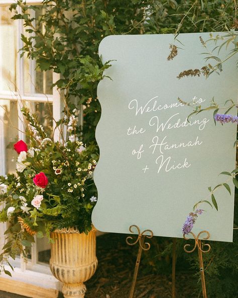 Whimsical Wedding Welcome Sign, Wedding Welcome Sign Green, Moss Wedding Welcome Sign, Green Welcome Sign, Wedding Welcome Sign Sage Green, Green Wedding Stationery, White And Green Flowers Welcome Sign, Green Fall Weddings, Wedding Entrance Sign