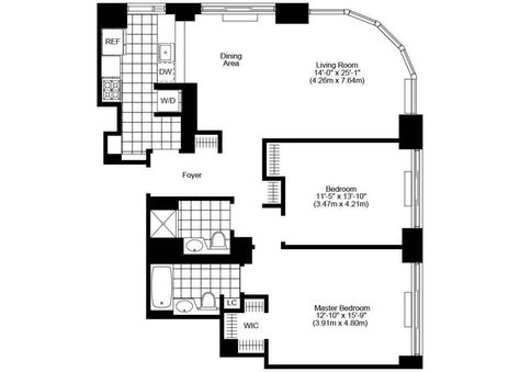 http://ny.curbed.com/archives/2016/02/09/new_york_city_rent_comparison_what_7000_gets_you.php?utm_campaign=issue-43418 New York Penthouse Floor Plans, Penthouse Layout Floor Plans, New York Apartment Floor Plans, Nyc Apartment Floor Plans, Penthouse Apartment Floor Plan, Penthouse Layout, New York Condos, Cafe Floor Plan, Small Apartment Plans