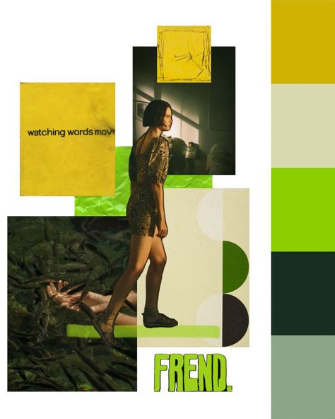 Betina Grosser | Fashion Designer and Creative - Green Brat: color palette #3 Digital Moodboard, Color Combos, Mood Boards, Fashion Designer, Contemporary Design, Color Palette, Graphic Design, Green, Fashion Design