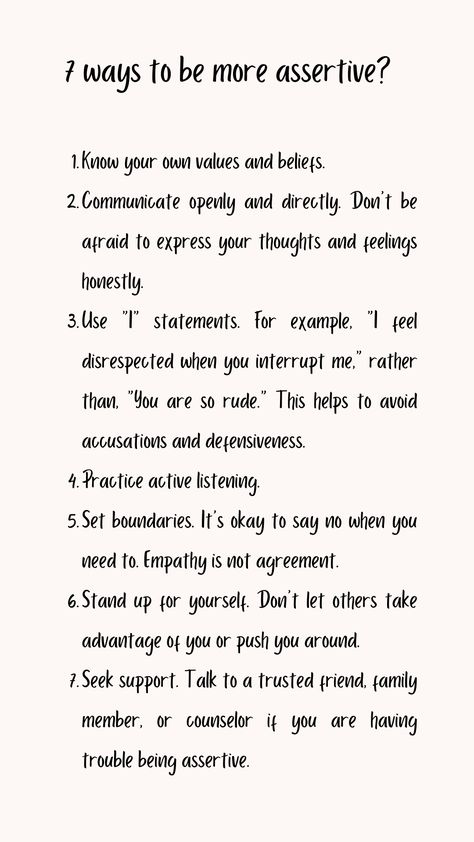 How To Assert Yourself, How To Gain Respect, Ways To Respect Yourself, Be Assertive Quotes, How To Get Respect, How To Increase Value Of Yourself, How To Be Matured, How To Respect Yourself, How To Be Less Reactive