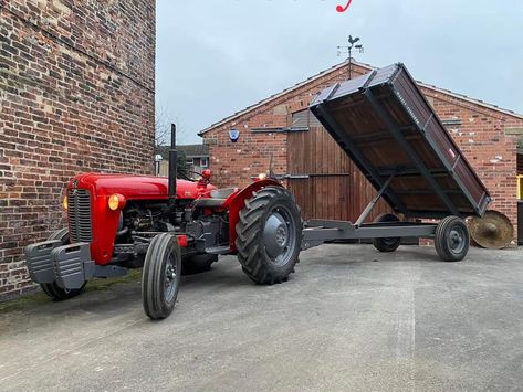 Massey Ferguson 35, Vintage Tractors, Massey Ferguson, Ants, Trailer