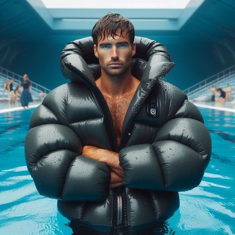 Home / X Hunk Men, Mens Puffer Coat, Bubble Jacket Men, Bubble Jacket, Down Suit, Hunks Men, Pvc Raincoat, Shiny Jacket, Mens Down Jacket