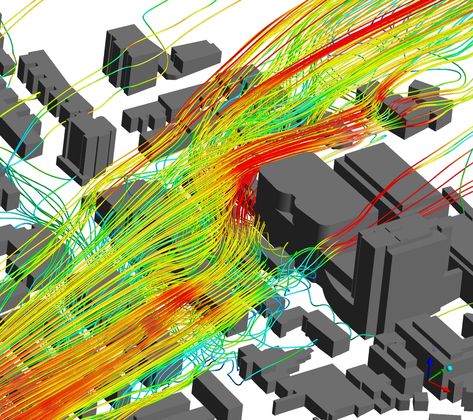 Wind Analysis, Flow Diagram, Computational Fluid Dynamics, Finite Element Analysis, Interactive Art Installation, Fluid Dynamics, Architecture Design Sketch, Interactive Art, Diagram Architecture