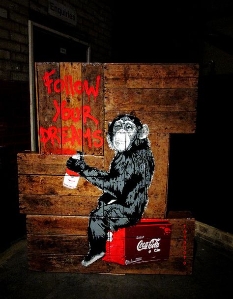 Mr Brainwash, Street Art Banksy, Street Mural, Banksy Graffiti, Banksy Art, 3d Street Art, Urban Graffiti, Graffiti Murals, Contemporary Art Painting