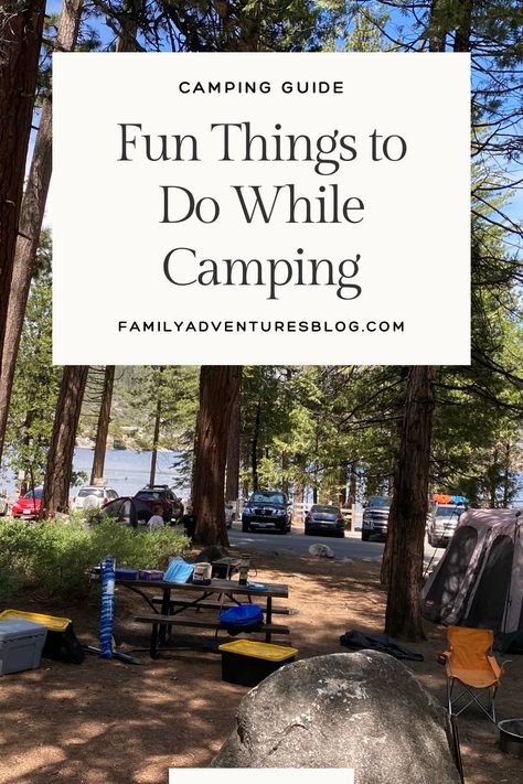 If you're worried about being bored on a camping trip, you need to fear not. There is so much you can do, no matter where you camp. Here are some of my favorite camping activities. Fun Things To Do When Camping, What To Do While Camping, What To Do When Camping, Things To Do While Camping, Camping For Beginners, Weekend Camping, Solo Camping, Camping Guide, Camp Life