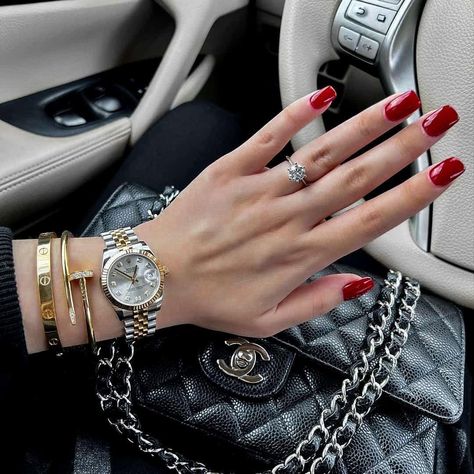 Carter Ring, Cartier Bracelet Stack, Casio Vintage, Rolex Watches Women, Timeless Watches, Cartier Bracelet, Best Investment, Luxe Jewelry, Rolex Watch