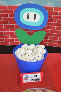 Video Game Dessert Ideas, Mario Bros Birthday Centerpieces, Cheap Mario Party Ideas, Super Mario Pool Party Ideas, Mario Diy Party Decorations, Super Mario Halloween Party, Mario Brothers Birthday Party Ideas Decoration, Mario Second Birthday, Super Mario Party Activities