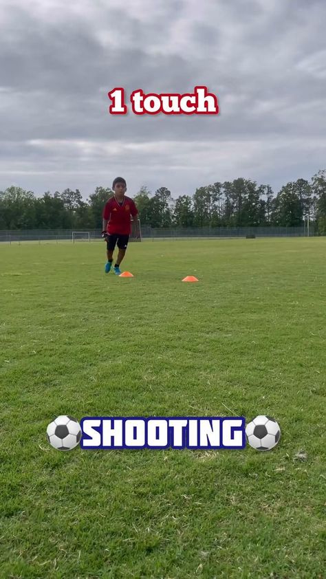 1 touch Soccer Shooting Drills, Soccer Practice Drills, Shooting Practice, Football Workouts, Football Drills, Soccer Workouts, Soccer Practice, Soccer Drills, Soccer Skills