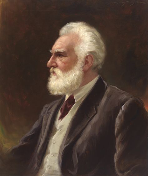 John Wycliffe, Alexander Graham Bell, Telephone Call, January 25, Wikimedia Commons, Public Domain, Portrait Painting, San Francisco, Alexander