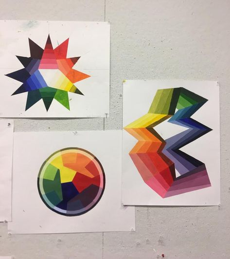 Foundations Of Visual Arts, Color Wheel Art Projects 3d, Twice University, Colour Wheel In Different Shapes, Colour Circle Color Theory, 3rd Grade Color Wheel Art Lesson, Color Wheel Design, Modulo Art Kaleidoscopic Grid, Design Fundamentals