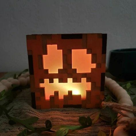 Beautiful Orange 3 toned wooden Jack-O-Lantern, Color changing, Touch Activated LED Lamp with Remote Jack O Lantern Diy, Diy Wooden Toys, Minecraft Pumpkin, Livingston Texas, Jack Lantern, Etsy Halloween, Diy Minecraft, Easy Pixel Art, Wooden Pumpkins