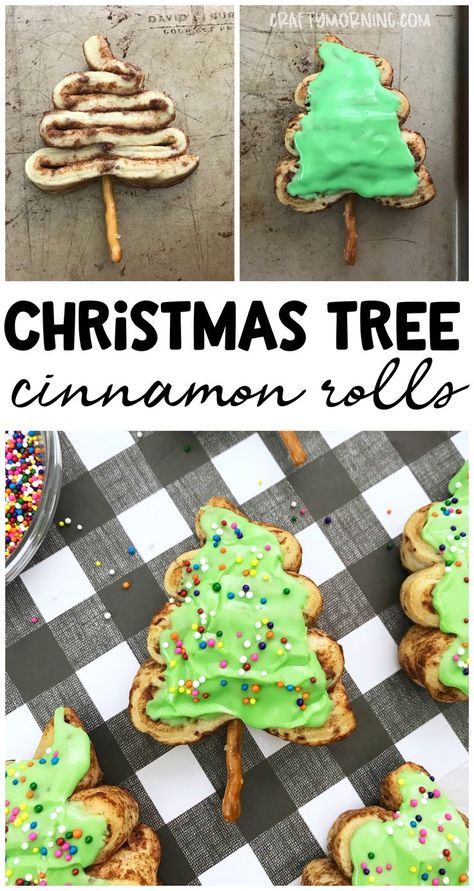 Christmas Breakfast Ideas For Kids Party, Cinnamon Rolls Christmas Tree, Christmas Food For Toddlers, Christmas Party Breakfast Ideas, Christmas Theme Breakfast, Christmas Tree Cinnamon Rolls, Christmas Themed Breakfast, Christmas Breakfast For Kids, Northpole Breakfast