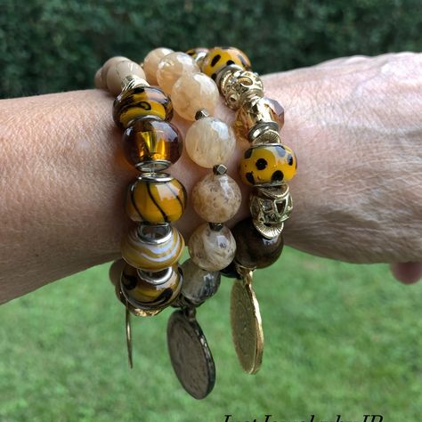 Happy beautiful Thursday! A new day and new beginning to achieve your goals. New chunky stacking stretch bracelets with Tigers Eye, Smokey Quartz, Lamp Work and Glass with some large charms to add movement. Available in my shops, click on link in my bio for more info ❤️ #stackingbracelets #stretchbracelets #charmbracelets #chunkystretchbracelets #justjewelrybyjp #lampworkbeads #tigerseyejewelry #quartzbeads #largecharm #luxebracelets #earthyjewelry #largebeadbracelet #glassbeadsjewelry #gif... Quartz Lamp, Earthy Jewelry, Glass Beads Jewelry, New Beginning, Tigers Eye, Eye Jewelry, Smokey Quartz, Lampwork Beads, Bracelet Stack