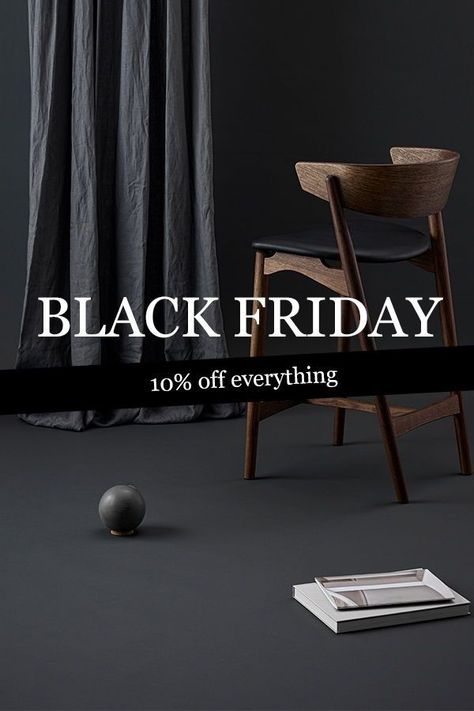 In honour of the Black Friday week, we’re offering 10% off everything! The campaign runs from 26 November through 2 December 2019. #finnishdesignshop #blackfriday #sale #scandinaviandesign #moderndesign #sibast #no7barstool #black #minimalistic #homedecor #interiordesign Black Friday Marketing, Black Friday Campaign, November Sale, 2 December, Black Interior Design, 26 November, Finnish Design, Social Media Design Inspiration, Black Week