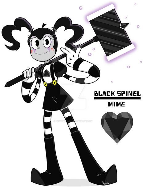 Mime [Black Spinel] - SU gemsona by PinkuNoHato on DeviantArt Su Gemsona, Su Oc, Night Fury Dragon, Mew And Mewtwo, Steven Universe Diamond, Pearl Steven Universe, Steven Universe Au, Pearl Steven, Steven Universe Drawing