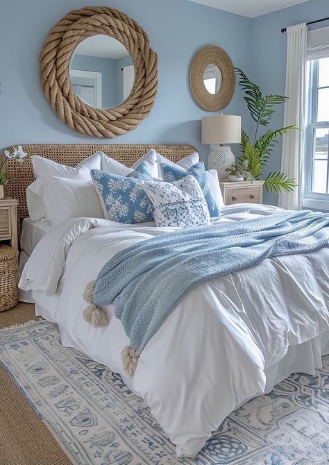 Breezy Curtains, Coastal Apartment Decor, Beach Bedroom Ideas, Curtains Aesthetic, Coastal Room Decor, Coastal Bedroom Ideas, Coastal Mirrors, 15 Aesthetic, Dressing Room Decor