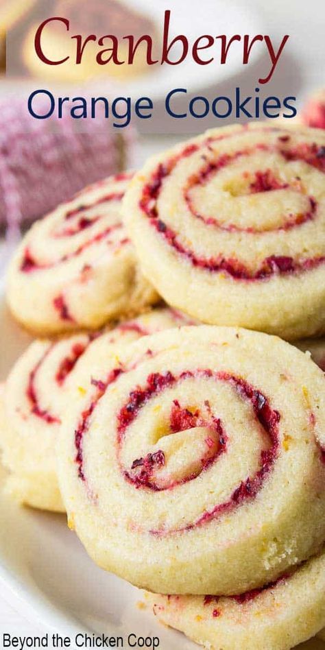 Cranberry Orange Pinwheel Cookies are prefect for the holidays as gifts or for your family. These cookies have are filled with cranberries and orange which provide a burst of flavor. #cookies #holidaycookies #cranberrycookies Brownie Vegan, Cranberry Orange Cookies, Pinwheel Cookies, Orange Cookies, Cranberry Cookies, Cranberry Recipes, Cranberry Orange, Christmas Cooking, Cookies Recipes Christmas