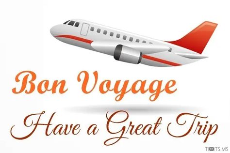 Bon Voyage Messages Bon Voyage Quotes, Safe Flight Wishes, Bon Voyage Message, Name Day Wishes, Happy And Safe Journey, Travel Phrases, Have A Safe Trip, Happy Birthday Wishes Images, Birthday Wishes And Images