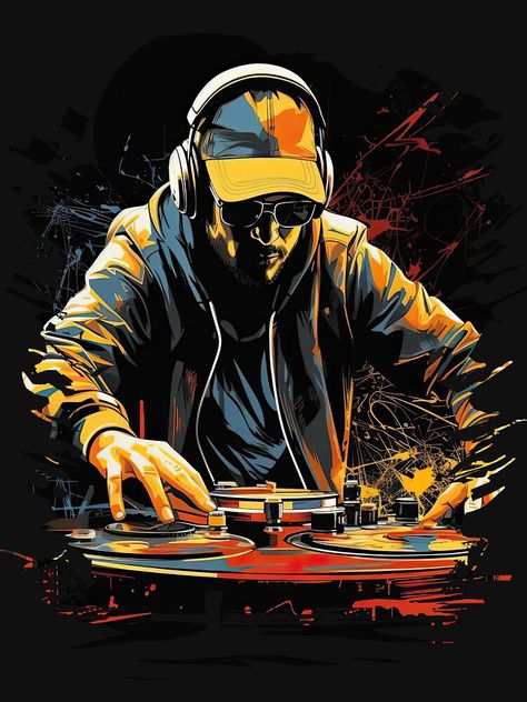 Headphones Tattoo Design, Headphones Tattoo, Hiphop Graffiti, Music Graffiti, Dj Art, Dj Logo, Hip Hop Artwork, Music Poster Ideas, Dj Headphones