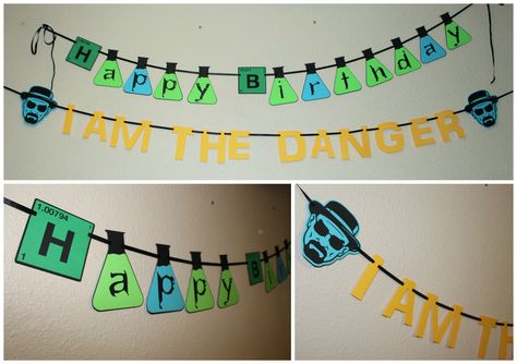 Breaking Bad Party Decorations, Happy Birthday Breaking Bad, Breaking Bad Party Ideas, Breaking Bad Birthday Party, Breaking Bad Birthday, Drake Birthday Party, Breaking Bad Party, Bad Birthday, Beaking Bad