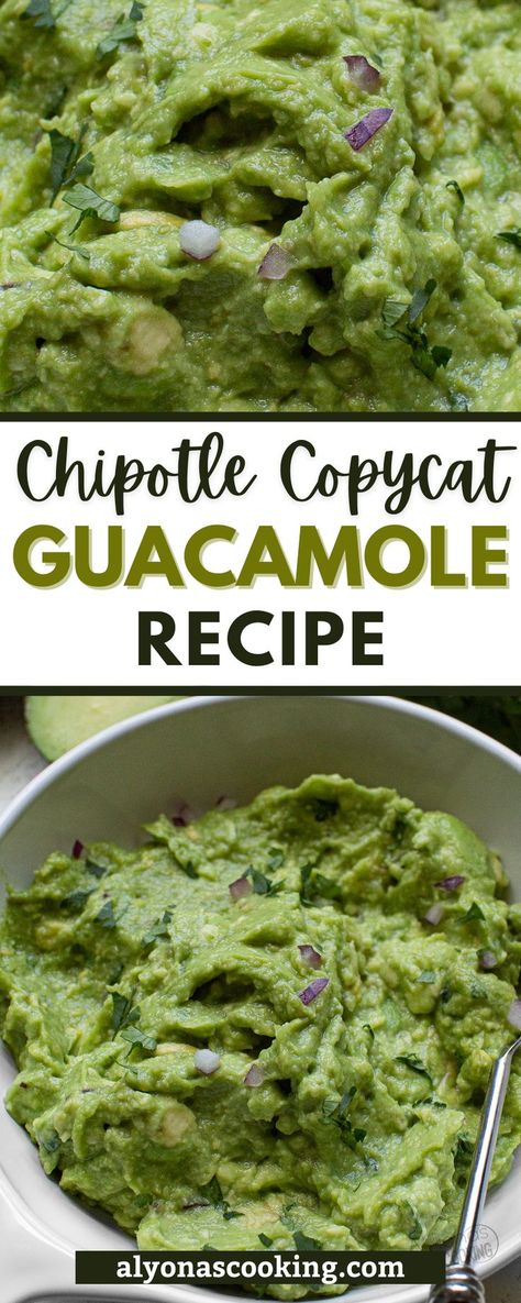 My Chipotle Copycat Guacamole Recipe tastes the same as the guac you would get at the restaurant. This homemade guacamole contains creamy avocado, fresh cilantro, jalapeno, lemon, lime, purple onion, and salt. Serve this as a dip with some tortilla chips or a spread for avocado toast with tomatoes! Enjoy. Guacamole Seasoning Recipe, Toast With Tomatoes, Mexican Guacamole Recipe, Chipotle Guacamole Recipe, Authentic Guacamole Recipe, Chipotle Guacamole, Chipotle Copycat, Homemade Guacamole Recipe, Guacamole Ingredients