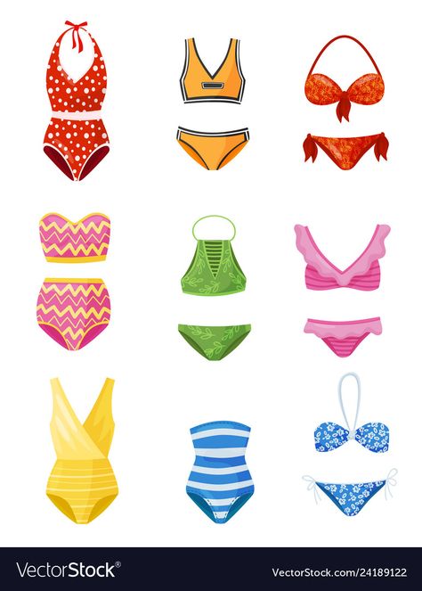 Bathing Suit Drawing, Swimsuit Illustration, Trendy Bathing Suits, Suit Drawing, Croquis Fashion, Dress Vector, Clothing Templates, Beach White Dress, Fashion Illustrations Techniques