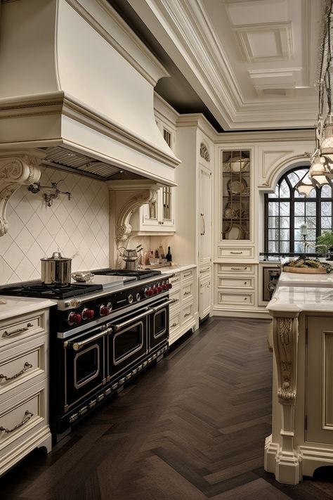 Kitchen Interior Design| Kitchen Interior Design Decor| kitchen Interior Design Modern Modern French Colonial Interior, Updated Tuscan Kitchen, Old Money House Interior Kitchen, Old Money Kitchen Aesthetic, Neoclassical Architecture Interior, Posh Kitchen, Mansion Interior Kitchen, French Colonial Interior, Old Money Kitchen