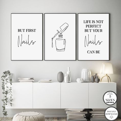 Nail Studio Decor, Nails Print, Printable Nail Art, Quote Beauty, Nail Room Ideas, Makeup Wall Art, Nail Salon Interior, Salon Wall Art, Nail Quotes