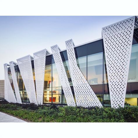 Revival of the Casino of Montreal by Menkes Shooner Dagenais Le Tourneux +Provencher Roy Architectes, Montreal, Canada Metal Panels Facade, Aluminum Facade, Perforated Metal Panel, Modern Offices, Mall Facade, Cladding Design, Modern Architecture Interior, Facade Cladding, Cladding Panels